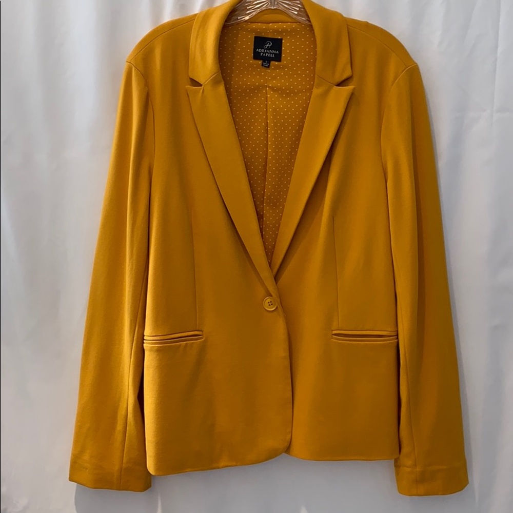 Adrianna Papell Mustard Colored Blazer (Large)